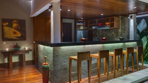 Elite Havens - Villa Asta - Bali Indonesia - Kitchen by the outdoor dining pavilion